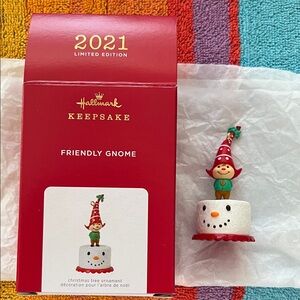 Hallmark Friendly Gnome keepsake ornament limited edition, 2021